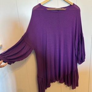 💜 free people beach tunic / cover up in purple 💜